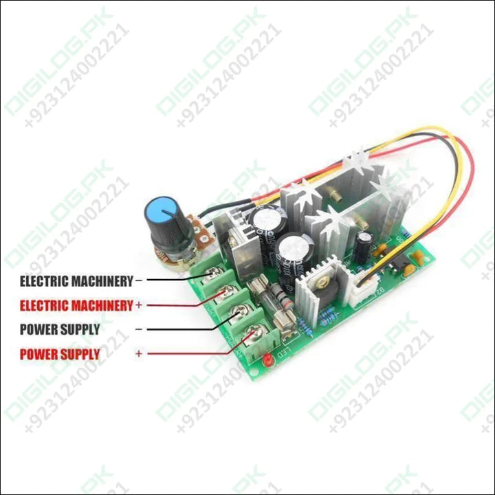 Dc 10-60v 20a Pwm Universal Motor Speed Controller Regulator