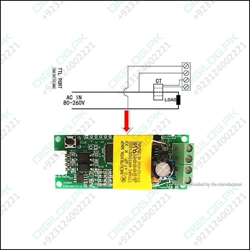PZEM - 004T 100A Single Phase Power Energy Meter Module