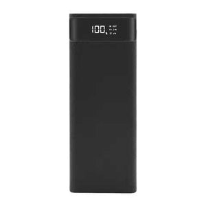 Quick Charging Qc 3.0 Fast Charging DIY Power Bank 8x18650 Portable USB Port Power Bank - a black, rectangular portable power bank featuring a digital display showing 100%.