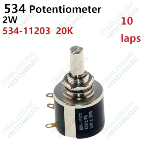 <img src="1 Piece 20k Ohm Multiturn Potentiometer Pot 3590s-2-203" alt="alt=1 Piece 20k Ohm Multiturn Potentiometer Pot 3590s-2-203">