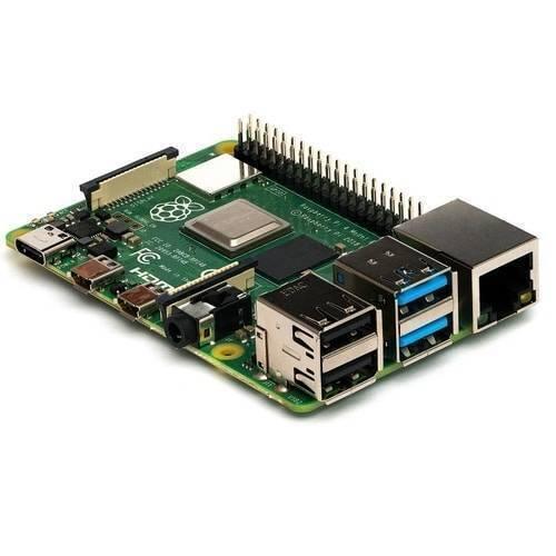 Raspberry Pi 4 8GB RAM Model b Quad Core CPU 1.5GHz Development Board - a green circuit board featuring a GPIO header, USB ports, Ethernet port, HDMI ports, and a power connector.