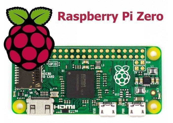 Raspberry Pi Zero Development Board Without WiFi OLD MODEL - a green rectangular circuit board featuring a micro SD card slot, HDMI port, and two micro USB ports.