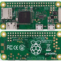 Raspberry Pi Zero w V1.3/ V1.1 Development Board OLD MODEL - the green circuit board from the top and bottom, including the micro SD slot, ports, and GPIO pins.