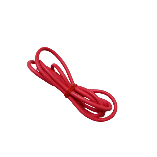 Red 1meter Solderable Wire Hard Wires For Wiring Jumper Wire Wiring Cable - shown as a single, coiled length of red insulated wire tied in the center.