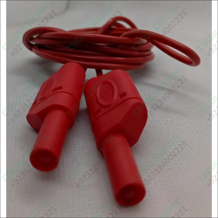 Red Banana Clip Wires 2 Meter