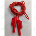 Red Banana Clip Wires 2 Meter