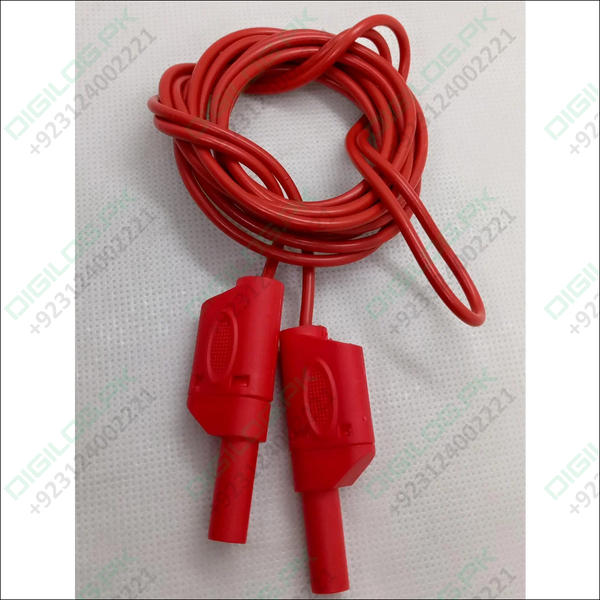 Red Banana Clip Wires 2 Meter