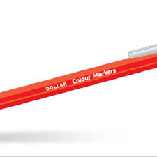 Red Color Marker - a single red-bodied marker pen with a white cap, shown against a plain white background.