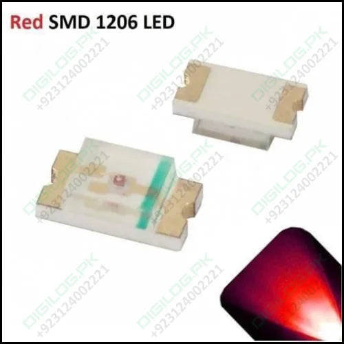 Red Smd 1206 Led Super Bright Light Emitting Diode