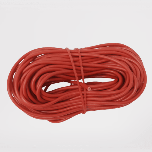 Red Solderable Wire Flexible Wires For Wiring Jumper Wire Wiring Cable - shown as a coiled bundle of red insulated wire tied with a small piece of wire.