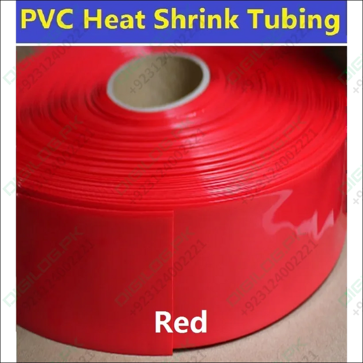 1 meter 34mm Pvc Heat Shrinkable Tube 18650 Heat Shrink Wrapping