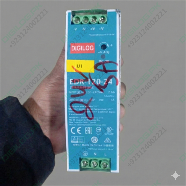 Refurbished Mean Well MDR-120-24 DIN Rail Power Supply 24V 5A 120W