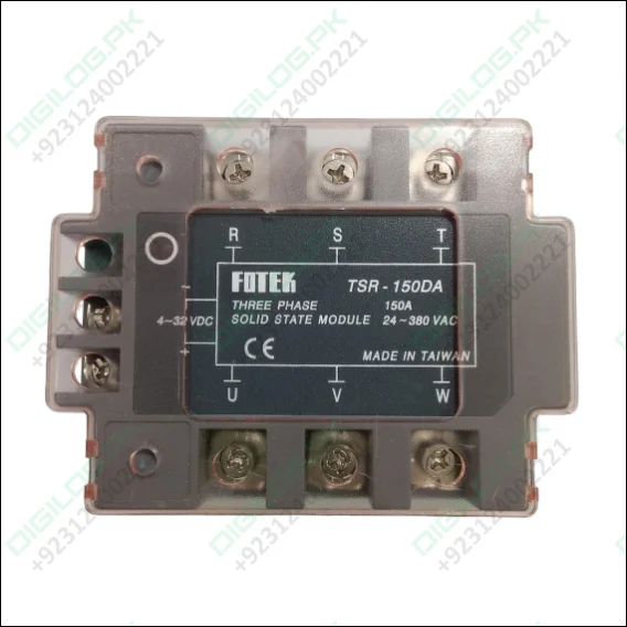 Fotek TSR-150DA Three-Phase Solid State Relay 150A DC Control AC