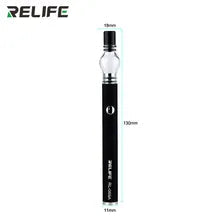 Relife RL-069A Rosin Short Circuit Detector Built-in Battery For Detecting Failure Points Of Phone Computer Motherboard - a slim black pen-shaped tool with a clear glass bulb top and a single circular button on the side.