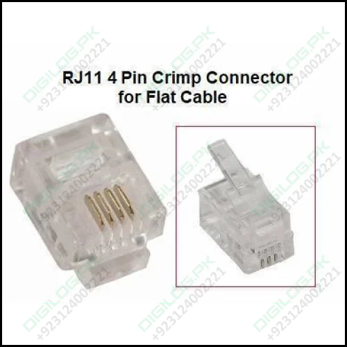 RJ11 4 pin Crimp Connector