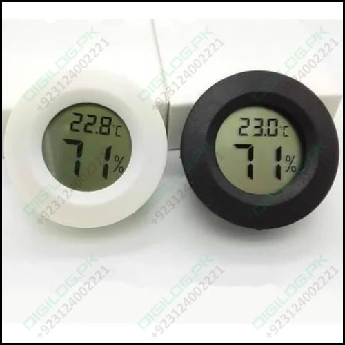 Round Lcd Hygrometer Thermometer Temperature Humidity Meter