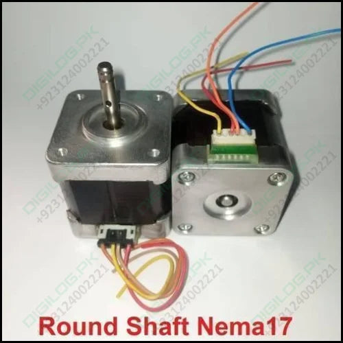 Round Shaft Nema17 Stepper Motor For 3d Printer & Cnc