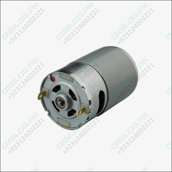 RS 555 12V DC High Speed Motor For DIY Applications And PCB Drill In Pakistan - DC Motors