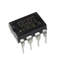 RTC DS1307 IC Real Time Clock - a black, eight-pin integrated circuit chip with white text markings on its top surface.