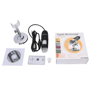 3 IN 1 1600X Zoom 8 LED USB Microscope Digital Magnifier Endoscope Video Camera