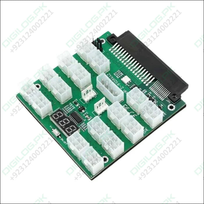 Power Supply Server 12 Port 6Pin 12V Breakout Board With LED Digital Display For 1200W 1000W 750W PSU GPU