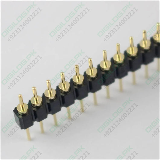 Gold Plated 2.54mm Male 40 Pin Single Row Straight Round