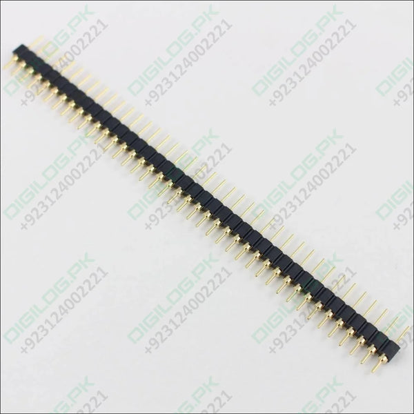 Gold Plated 2.54mm Male 40 Pin Single Row Straight Round