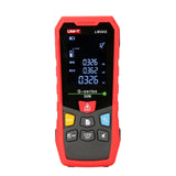 UNI-T LM50G green laser distance meter front with G-series 50M display