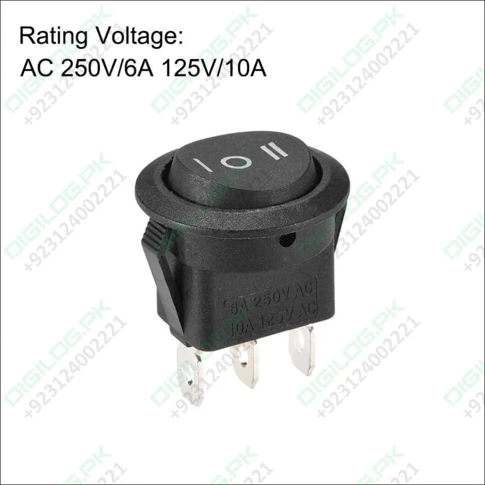 Boat Rocker Switch Oval Toggle Switch 3pins ON/OFF/ON AC 250V/6A 125V/10A 1pcs