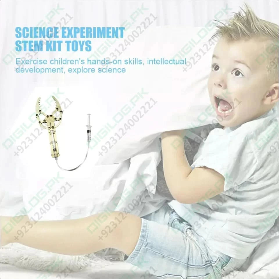 DIY hydraulic manipulator wooden STEM KIT Unassembled