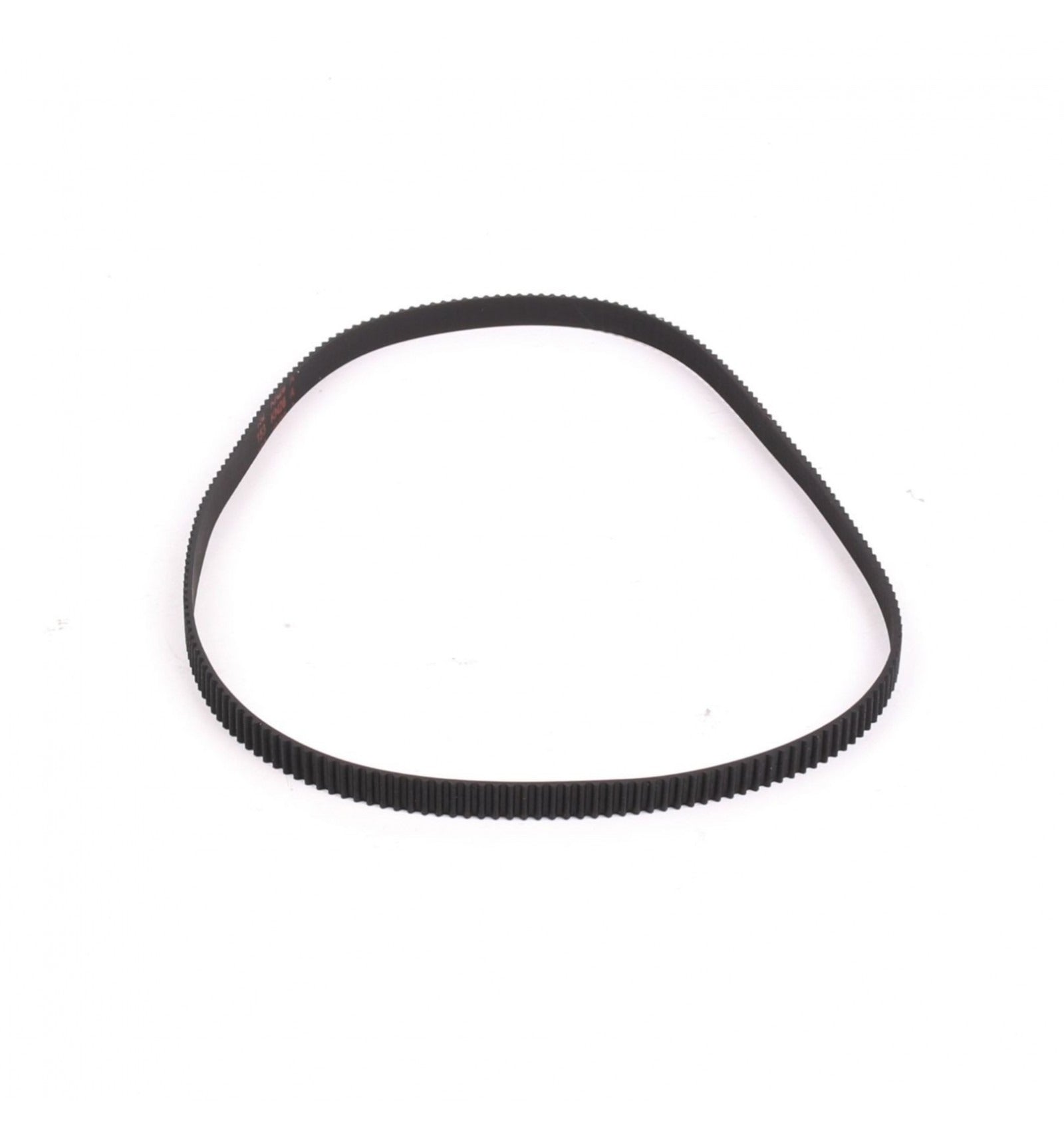S2M 276 timing belt - a black rubber toothed belt formed into a continuous oval loop on a white background.