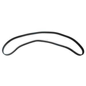 S2M 486 Close Timming belt - a black, flexible, toothed rubber belt arranged in a continuous loop against a white background.