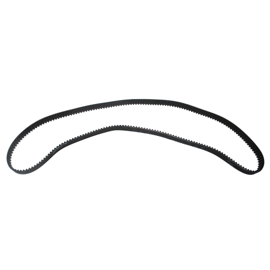 S2M 486 Close Timming belt - a black, flexible, toothed rubber belt arranged in a continuous loop against a white background.