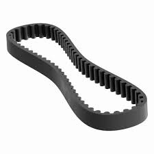 S2M300 close timing belt - a black, continuous loop rubber belt featuring a toothed inner surface, shown against a plain white background.