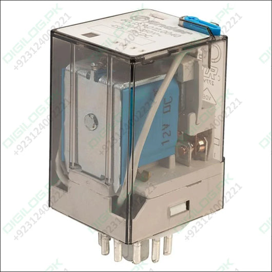 Finder Relay 12vdc 10a 60.13 With 11pin Rail-mount Socket