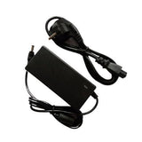 Sadp-65KB AC Adapter- Laptop 19V 3.42A, 5.5/2.1mm Jack On Output - a black rectangular power brick with an output cable ending in a barrel jack and a separate detachable power cord with a wall plug.
