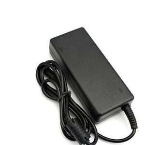 Sadp-65KB AC Adapter- Laptop 19V 3.42A, 5.5/2.1mm Jack On Output - a black rectangular power brick with an attached power cable featuring a ferrite bead and a round connector.