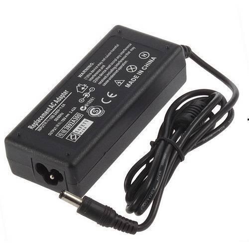 Sadp-65KB AC Adapter- Laptop 19V 3.42A, 5.5/2.1mm Jack On Output - a black rectangular power brick with a three-pin input port, an attached output cable with a barrel connector, and printed labels.