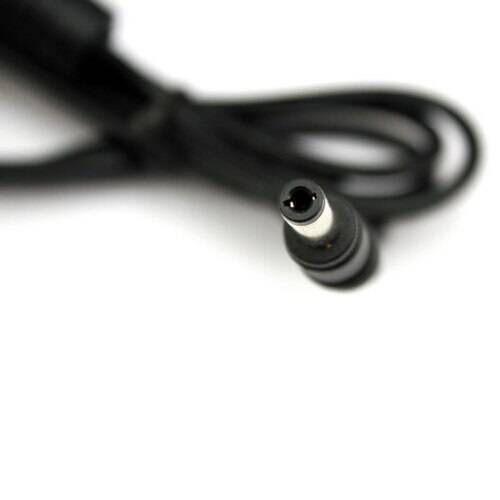 Sadp-65KB AC Adapter- Laptop 19V 3.42A, 5.5/2.1mm Jack On Output - a close-up view of the black power cable featuring a round barrel connector jack.