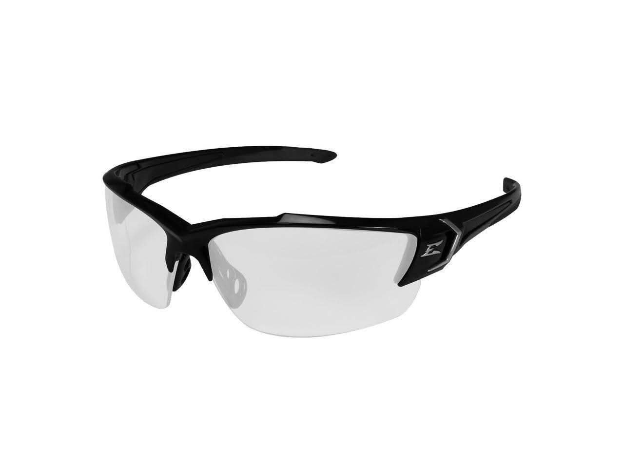 Safety Goggles Safety Glasses - a black frame and clear, wraparound protective lenses shown against a white background.