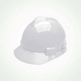 Safety Helmet HSH09 - a smooth, white, hard-shell construction helmet shown from a side angle against a plain background.