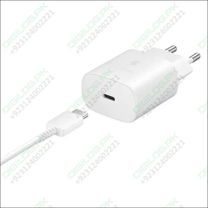 Samsung 25w Type c Fast Charger With To Cable - High Quality