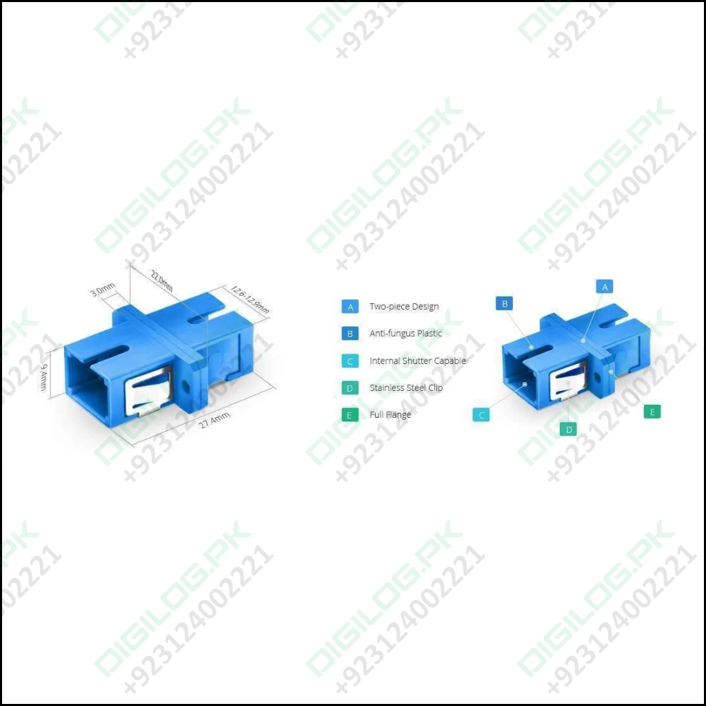 Sc Upc Adapter Connector Simplex Single Mode Plastic Fiber