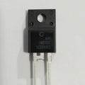 SCD04065 650V 4A Silicon Carbide Schottky Diode - a black TO-220-2 electronic component with two metal pins and a mounting hole on a white background.
