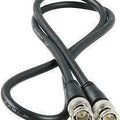 Sdi Cable BNC Connector Coaxial Cable Adapter - shown as a black coaxial cable with a BNC connector on each end.