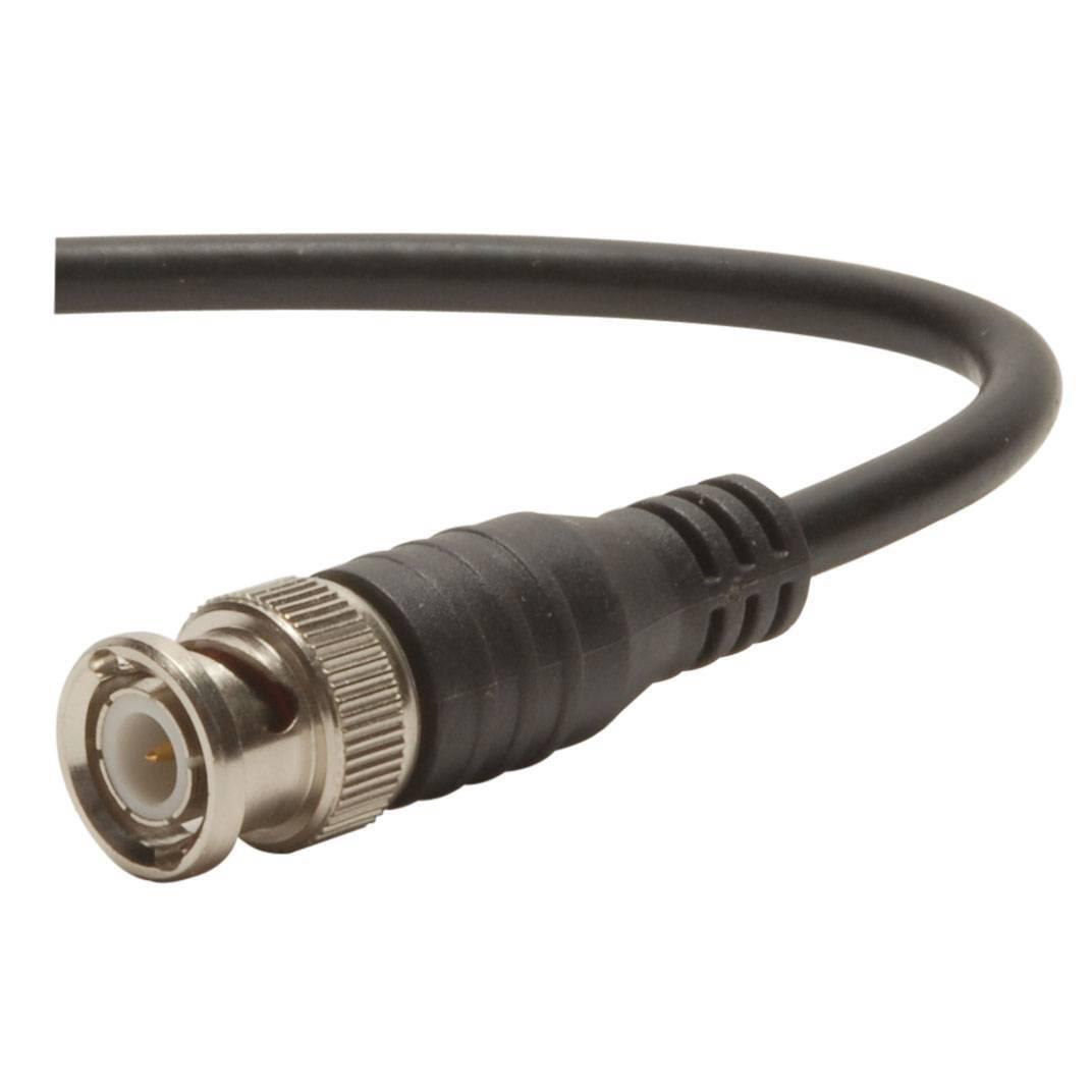 Sdi Cable BNC Connector Coaxial Cable Adapter - shown as a close-up of a black coaxial cable with a silver-coloured BNC male connector.