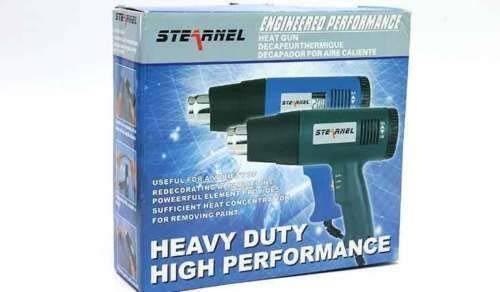 Sdl 8610 Dual Temperature Hot Air Gun 1800 Watt - shown in its blue and white cardboard retail packaging box.