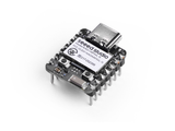 Seeed Studio XIAO NRF54L15 Pre-Soldered - On Demand (Min Order 5 Pcs) - a small black microcontroller board with a USB-C port, two buttons, and pre-soldered header pins.