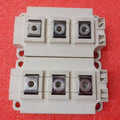 Semikron 300A Infineon FF300R12KT4 IGBT Module, 1200 V | Digilog.pk - two white rectangular power electronic modules with three metal terminals and two small side pins.