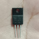 SFF10400CT Dual Fast Recovery Rectifier Diode, 10A 400V (TO-220F, Common Cathode) - shown as a black, three-pin electronic component in a TO-220F package held against a palm.